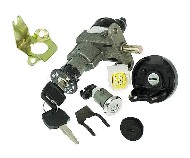 Bezpečná Platba spínací skříňka + sada zámků skútry CPI - 5 pin konektor zaoblený