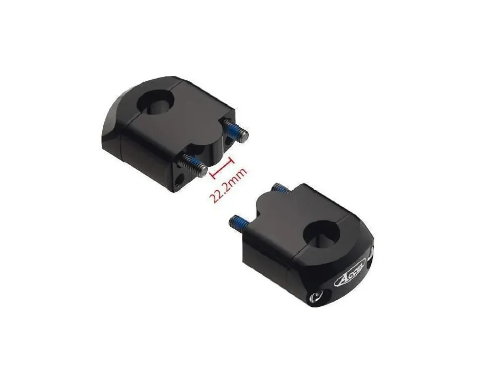 ACCEL uchycení řídítek (dolní-22,2/horní-28,6mm) výška 35mm barva černá Nejlepší Volba