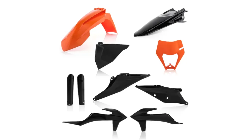 Nejprodávanější ACERBIS plastový full kit KTM EXC/EXCF 20/22 oranž/černá