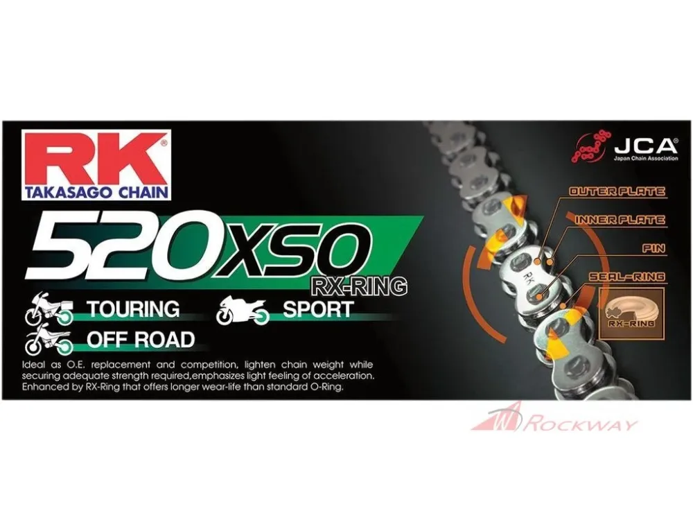 Top Prodej Řetěz RK 520 XSO + rozebíratelná spojka- 120