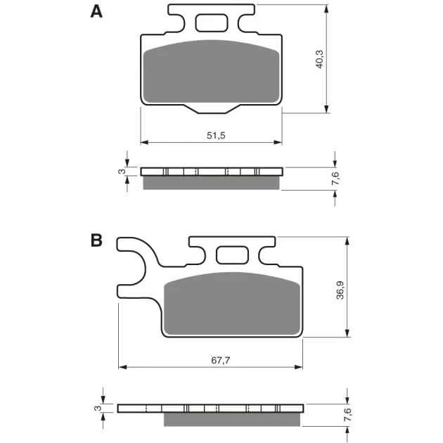 Brzdové desky GOLDFREN 167 AD Aktuální