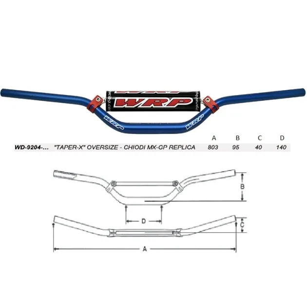 Řídítka WRP TAPER-X 28,6 mm – MX-GP Chiodi 06 Replica - Kup Teď