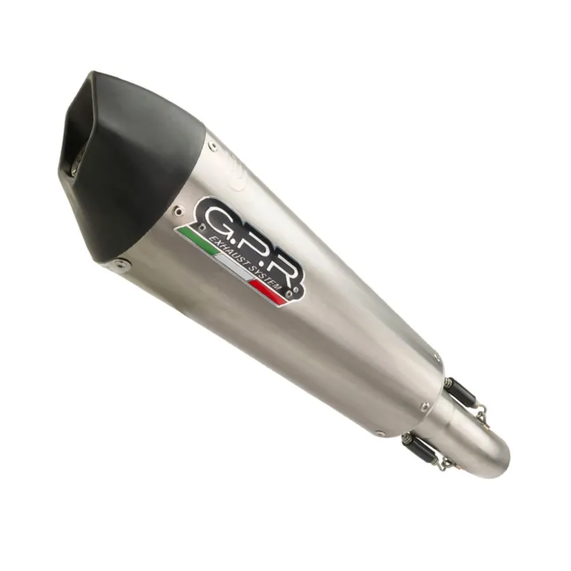 Zlevněný Koncovka výfuku Slip-on GPR NEW GRAND PRIX EVO TITANIUM E4.S.191.GPAN.TO Broušený titan zahrnuje spojovací svod a odnímatelný dB killer