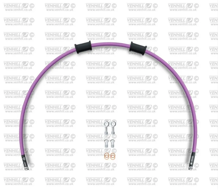 Hadice zadní brzdy Venhill POWERHOSEPLUS BMW-11005RS-PU (1 hadice v sadě) fialové hadice, nerezové koncovky Zlevněný