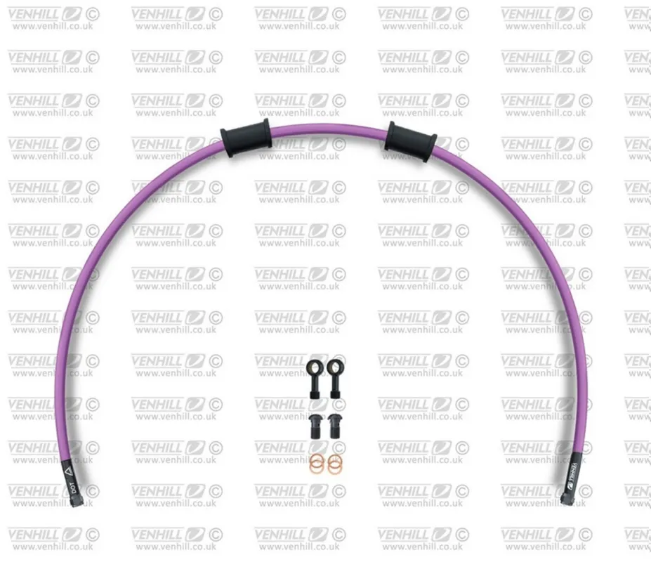 Hadice zadní brzdy Venhill POWERHOSEPLUS YAM-6005RB-PU (1 hadice v sadě) fialové hadice, černé koncovky Přímo Od Výrobce