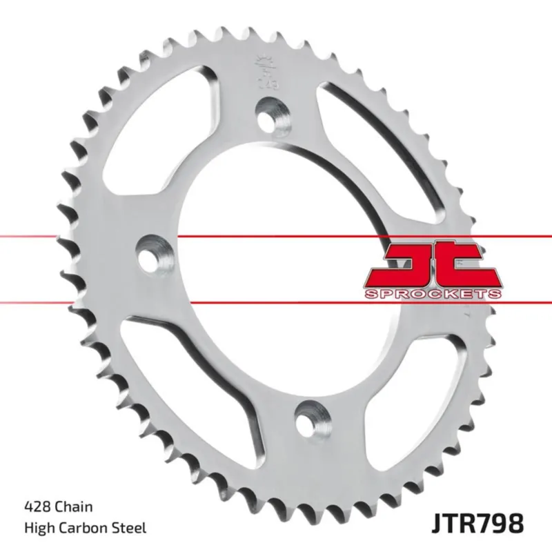 Řetězová rozeta JT JTR 798-46 46 zubů, 428 Nová Kolekce