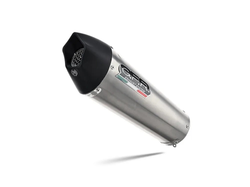 Koncovka výfuku Slip-on GPR NEW GRAND PRIX EVO TITANIUM E4.BM.105.GPAN.TO Broušený titan zahrnuje spojovací svod a odnímatelný dB killer Nakupujte Hned