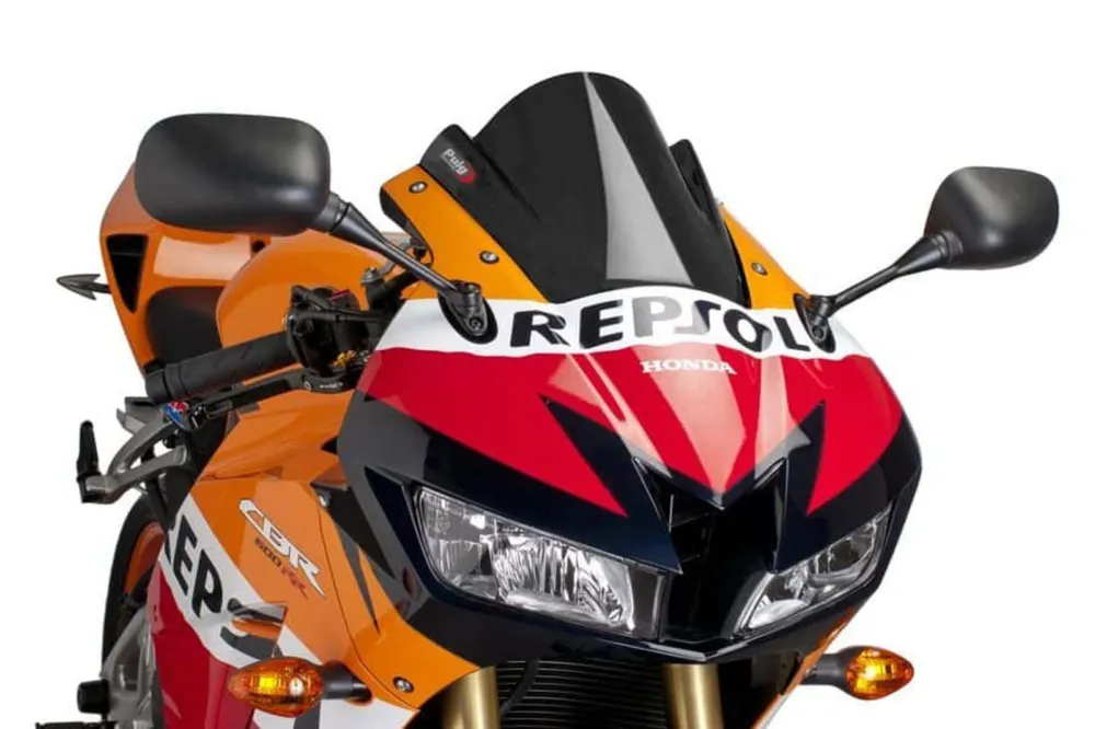 Omezená Nabídka Plexi štít PUIG RACING 6478N černý