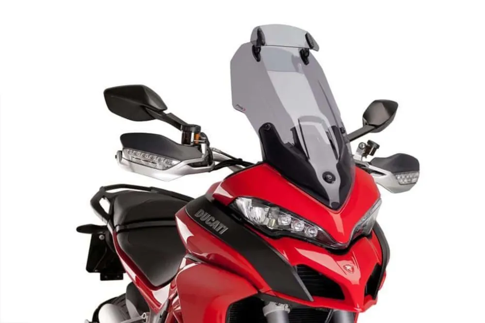 Plexi štít PUIG TOURING WITH VISOR 7624H kouřová Doprava Zdarma
