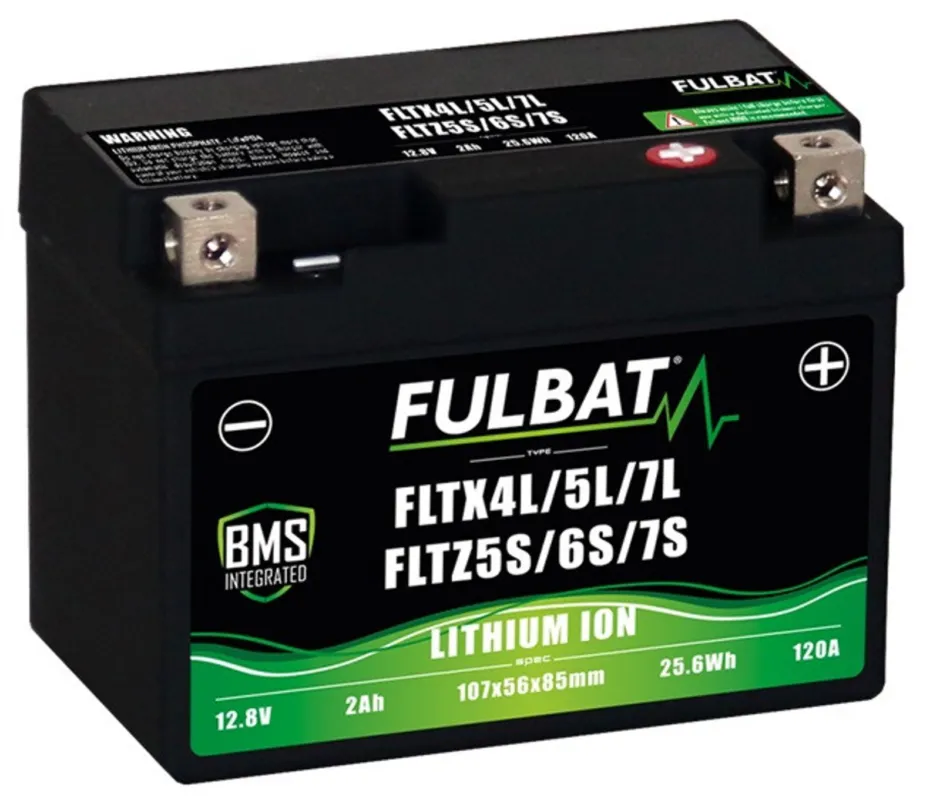 Lithiová motocyklová baterie FULBAT FLTX4L/5L/7L - FLTZ5S/6S/7S Nejlepší Cena
