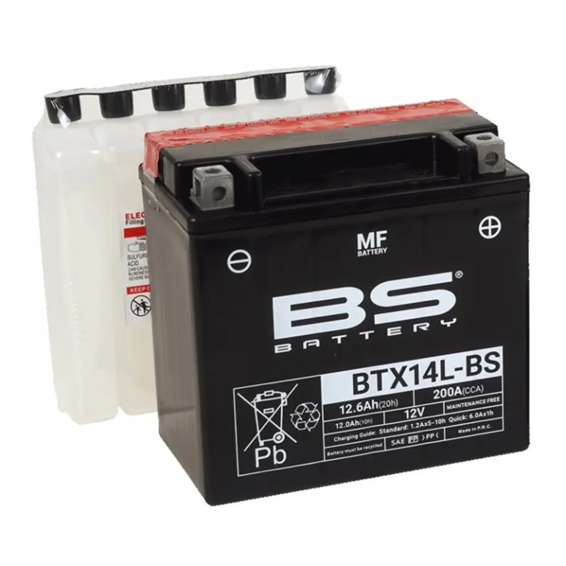 Objednat Nyní Bezúdržbová motocyklová baterie BS-BATTERY BTX14L-BS
