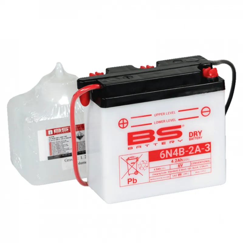 Nejlepší Cena Konvenční motocyklová baterie BS-BATTERY 6N4B-2A-3 Včetně balení kyseliny