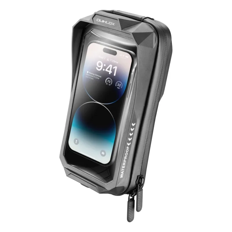Tovární Cena Univerzální voděodolné pouzdro na mobilní telefony Interphone QUIKLOX Waterproof, max. 7", černé