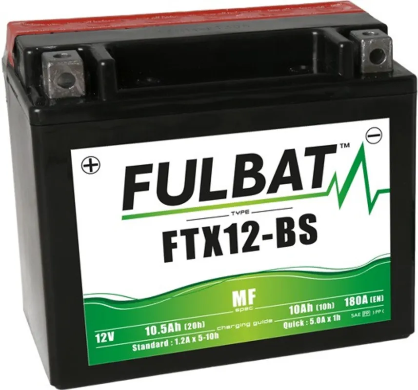 Aktuální Bezúdržbová motocyklová baterie FULBAT FTX12-BS (YTX12-BS)