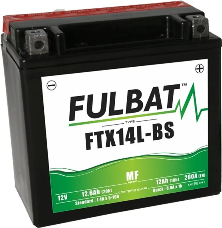 Bezúdržbová motocyklová baterie FULBAT FTX14L-BS (YTX14L-BS) Ověřený
