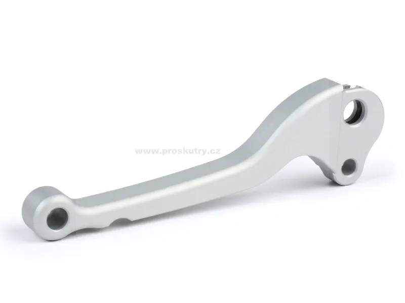 Brzdová páčka BGM PRO CNC stříbrná matná ABE, bubnová brzda pro Vespa Largeframe 1957-1998 PX, T5, Sprint, Rally, GT Pouze Dnes